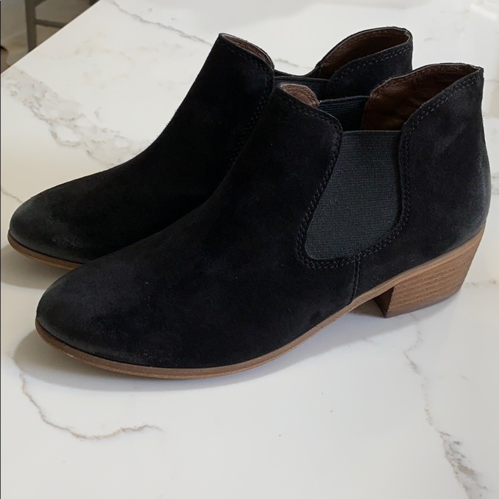NWOT BP Black Suede Booties